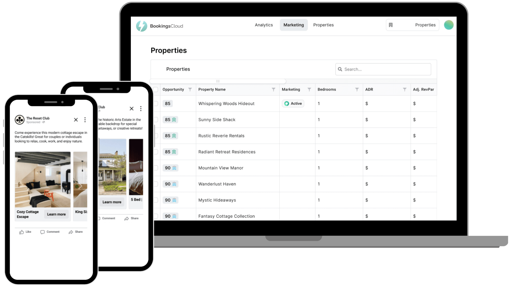 Property Dashboard and Mobile Ads