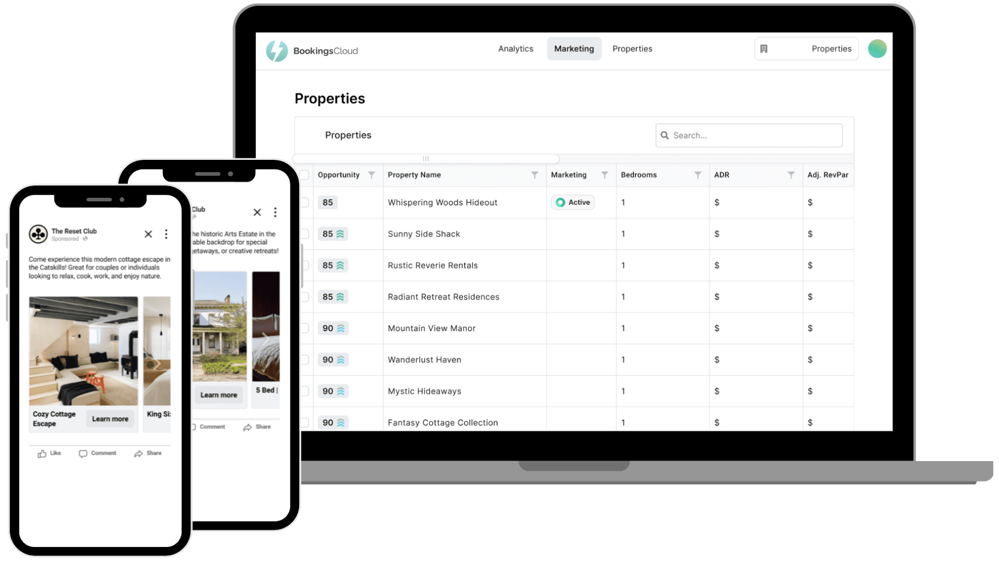 Property Dashboard and Mobile Ads